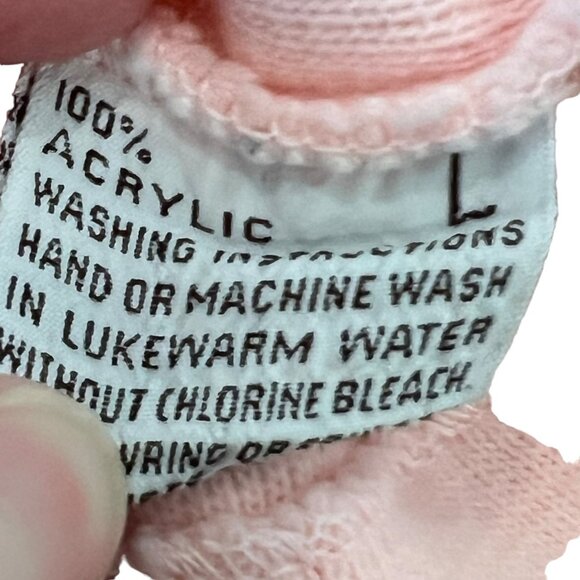 Little World Pink Vintage Acrylic Spring Sweater Dress Baby Girl Large - Picture 5 of 7